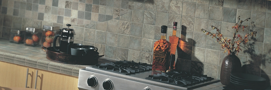 Backsplash Tile in Kitchen Cool tones