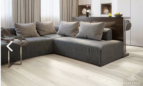 Raintree Waterproof Hardwood in Living Rooms